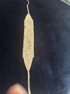 Handcrafted Crochet hair band in Cream